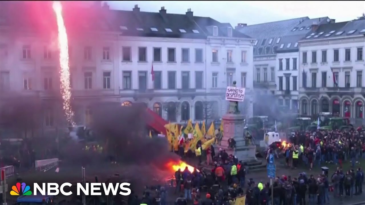 Farmers' protests erupt across Europe causing tense standoffs