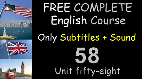 The past simple - Lesson 58 - FREE COMPLETE ENGLISH COURSE FOR THE WHOLE WORLD