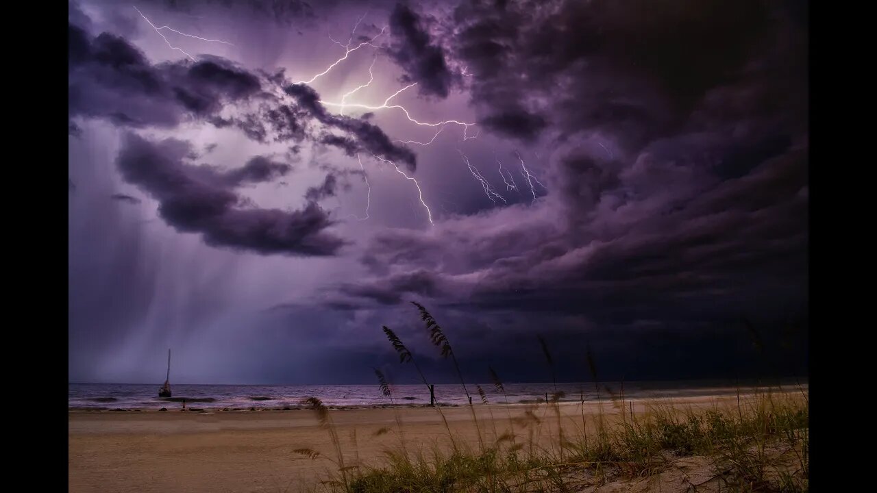 Heavy Thunderstorm Sounds | Relaxing Rain, Thunder & Lightning Ambience for Sleep, | HD Nature Video