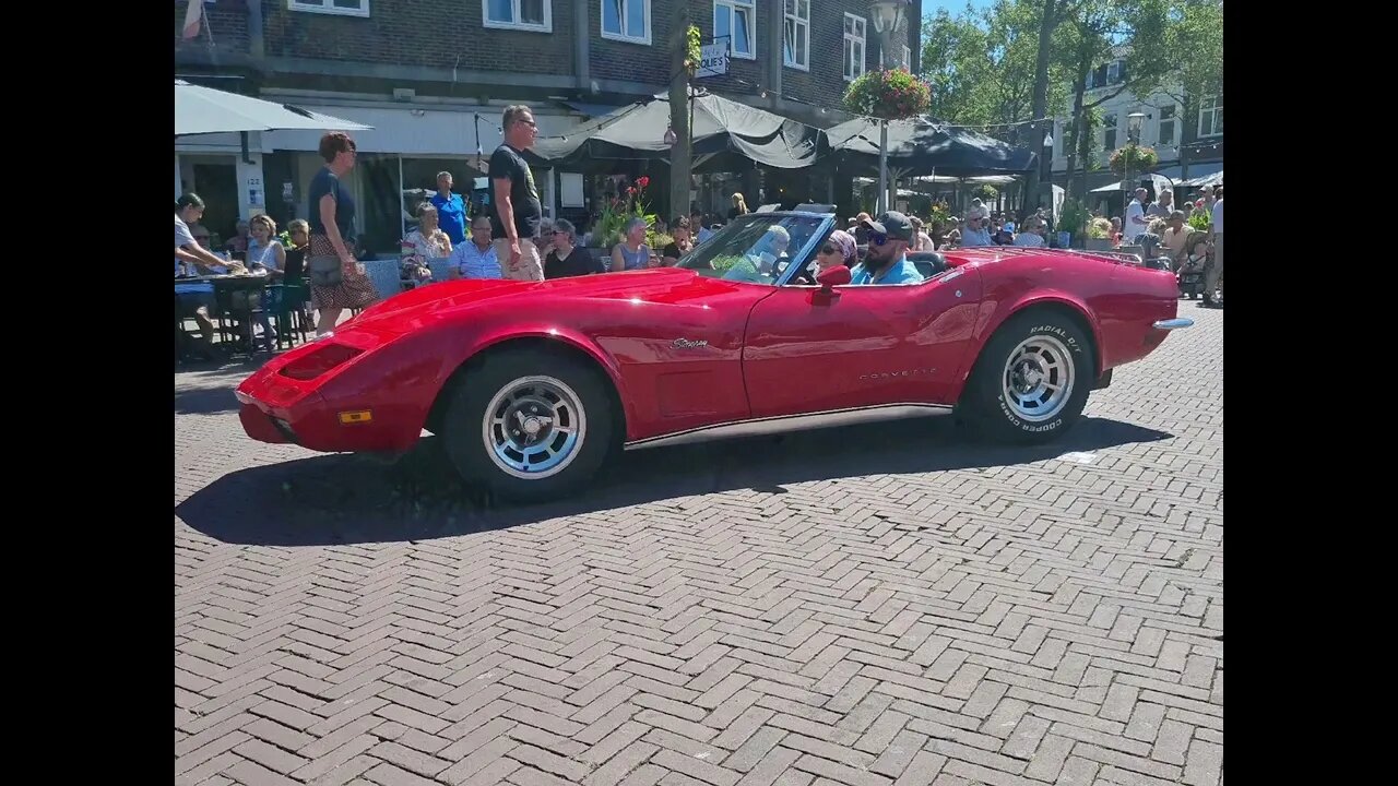 Corvette Stingray Vs its mini me Opel GT. Oldtimertreffen Geleen 8.2022