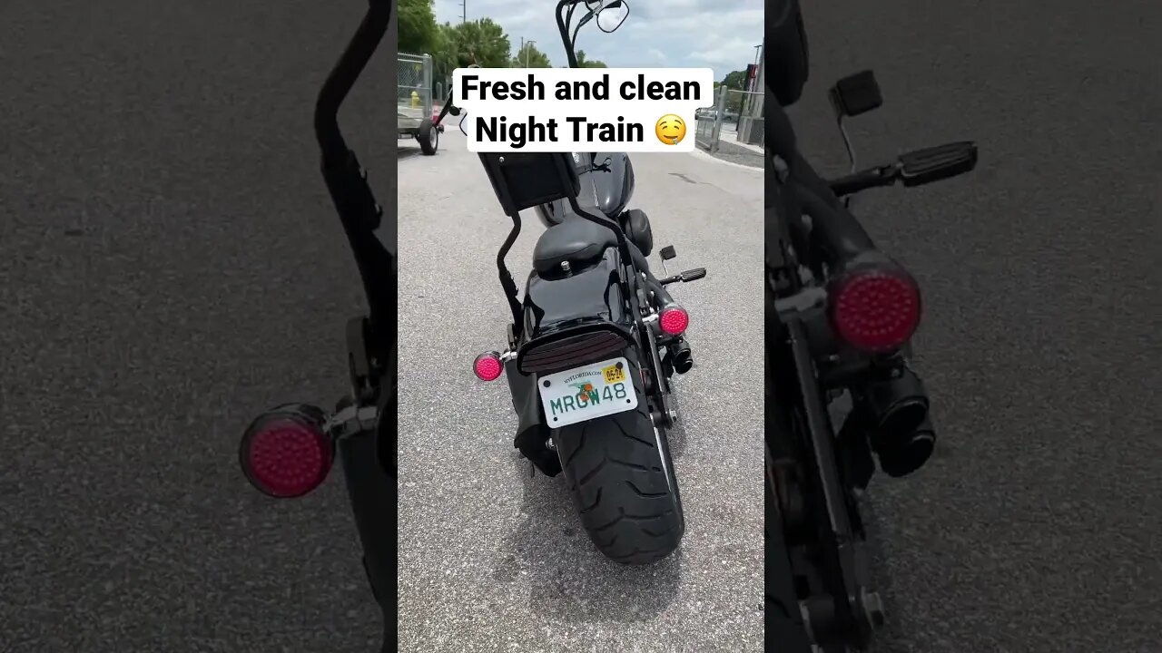 When your Harley gets detailed. #harleydavidson #nightrain #fxstb