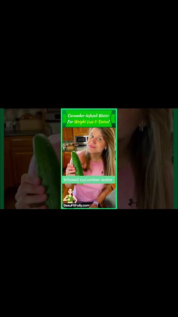 Cucumber Infused Water For Weight Loss and Detox #tiktok #weightloss #drink #diet #ytshorts #shorts
