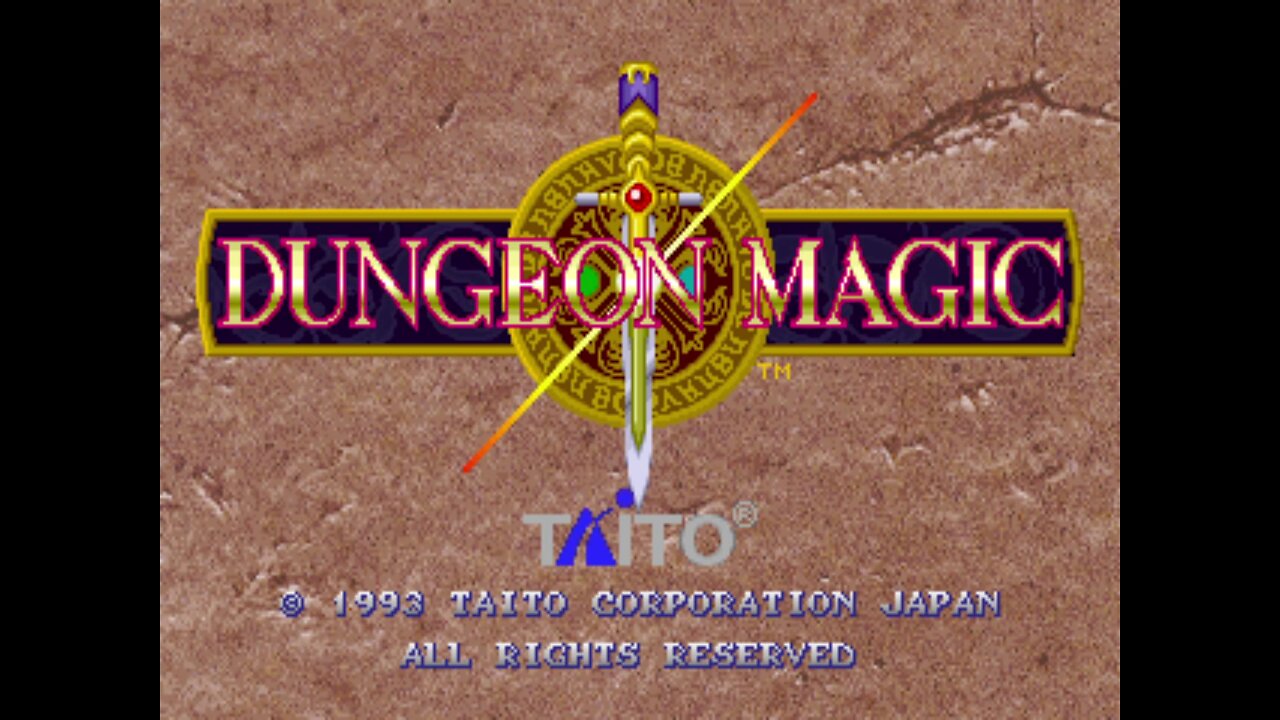 Dungeon Magic, Arcade Game, Taito Corporation 1993, playthrough