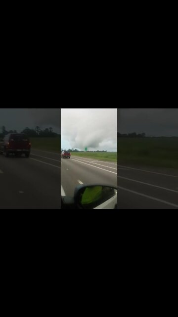 Tornado on the ground.