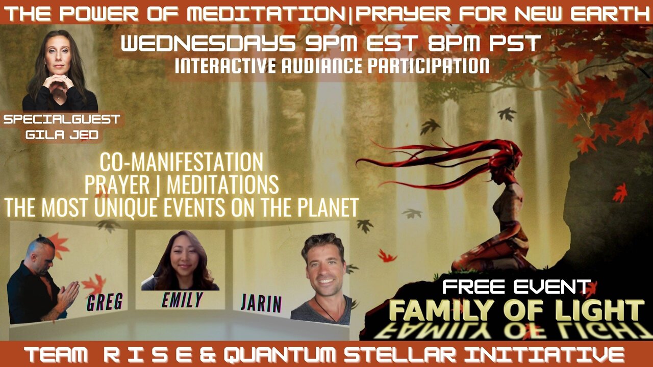 EVERY WEDNESDAY MEDITATION & PRAYER EVENT 8/17/22