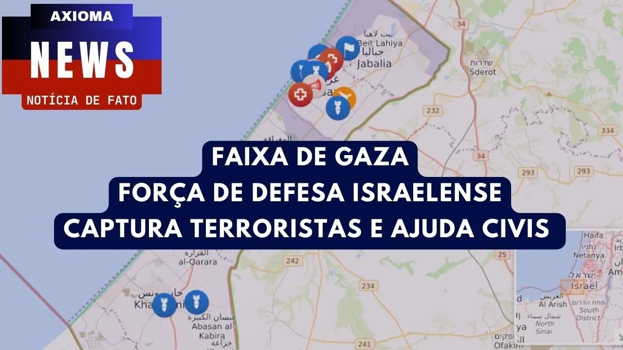 FAIXA DE GAZA: FDI Captura Terroristas e Ajuda Civis