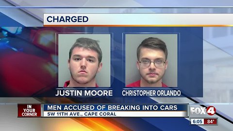 Men accused of breaking into cars in Cape Coral