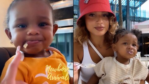 DaBaby & Danileigh's Daughter Velour Eat Crackers & Ice Cream For The 1st Time! 😉