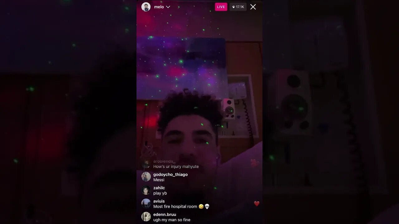 MELO IG LIVE: Lamelo Ball Bumping NBA YoungBoy While In The Hospital For Ankle Injury (02-03-23)pT.1