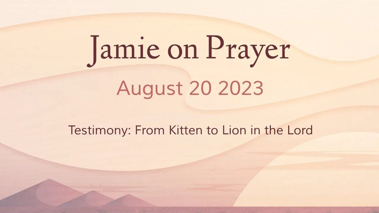 Colfax AoG Aug 20, 2023 - Jamie's Journey in Prayer