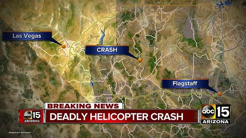 Helicopter crash near Grand Canyon leaves three dead and four injured