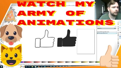 Watch as I Bunkie around Wile making a Like Butten animation
