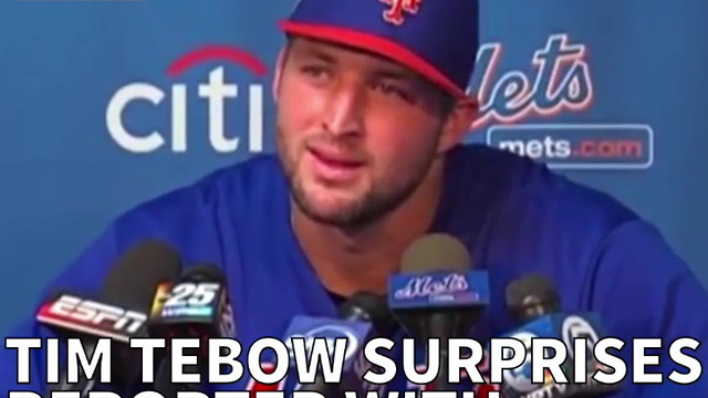 Tim Tebow Surprises Reporter With Unexpected Answer