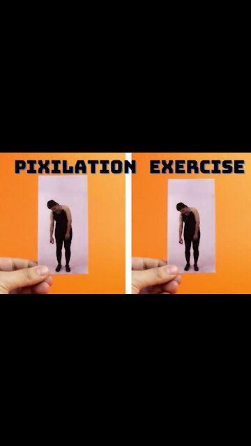 Pixilation exercise |Fitness Woman| healthyandfitness |#shorts #healthfithindi
