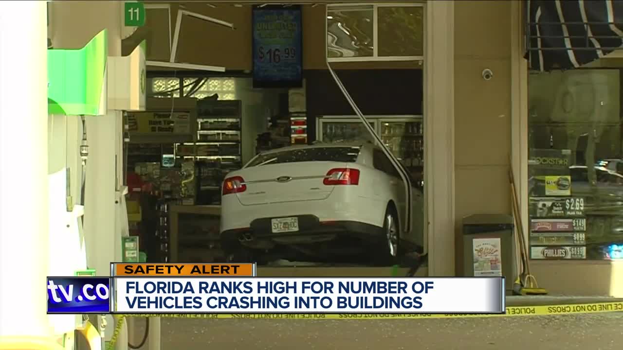 Florida ranks high for crashes into buildings