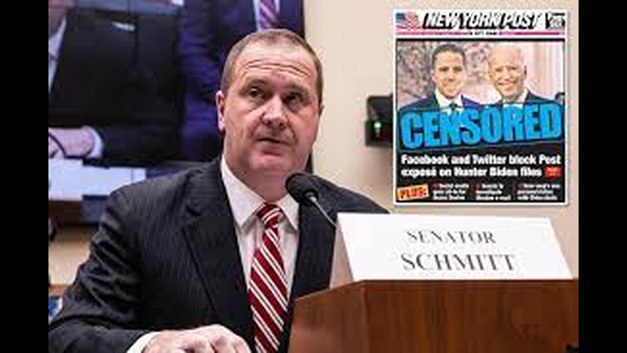 Sen. Eric Schmitt Introduces Bill to Curb Censorship