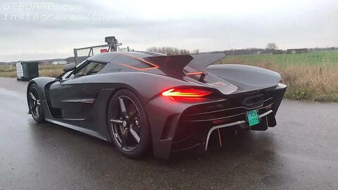 In 4k Koenigsegg Jesko Absolut Magma 360 degree walkaround