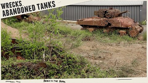 Abandoned Sherman Tanks Ardennes - Battle of the Bulge.