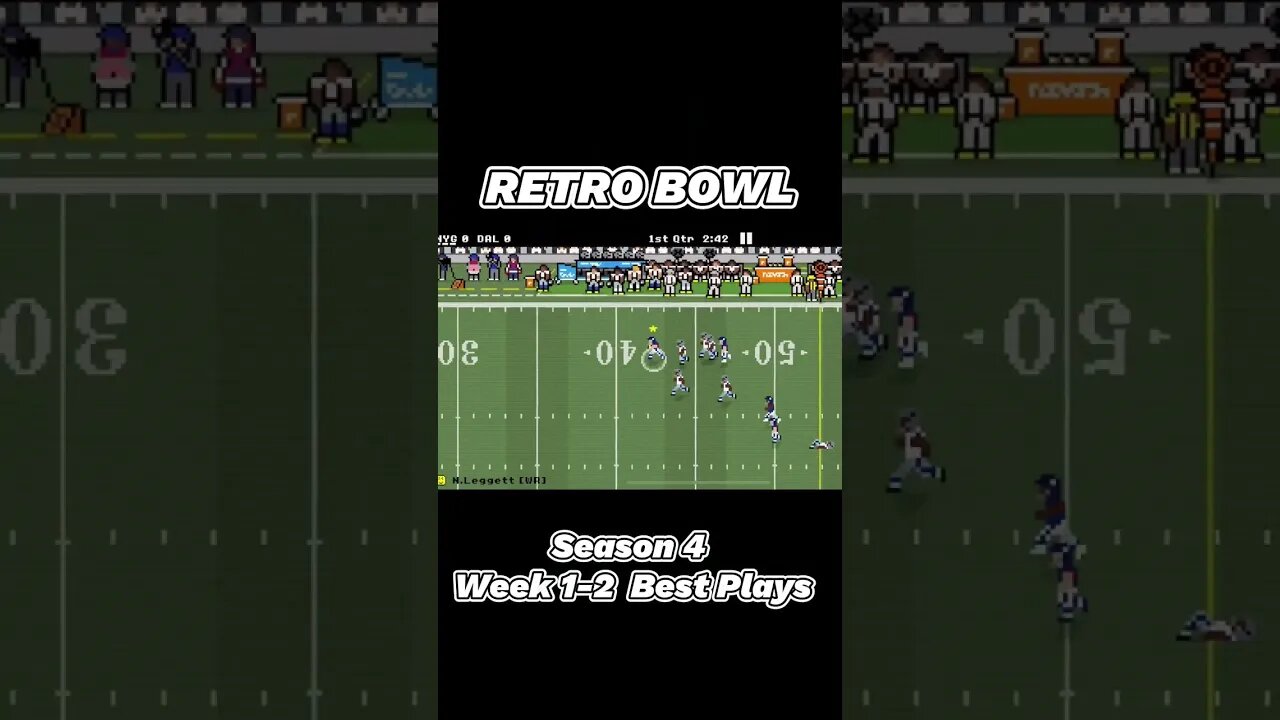 Retro Bowl | Season 4 - Week 1-2 Best Plays!