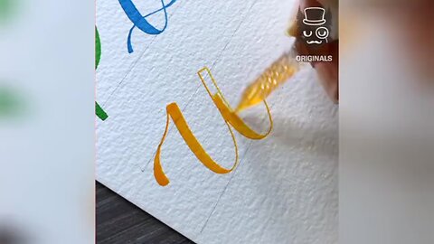 Alphabet In Calligraphy 🌈🖋️🥹