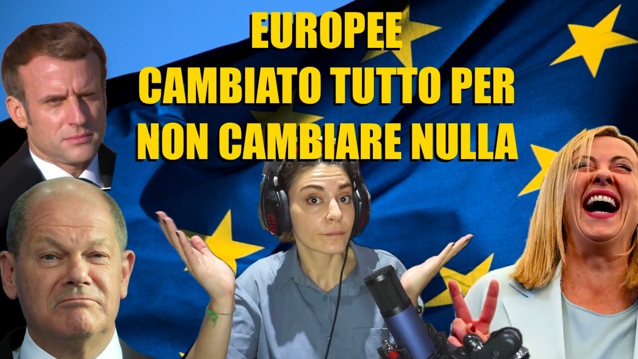 ELEZIONI EUROPEE 8-9 GIUGNO 2024-CAMBIATO TUTTO PER NON CAMBIARE NULLA! La campagna elettorale in cui si è fatta bisboccia ha lasciato lo spazio al tirare le opinioni di oggi. dal tracollo di Macron, a quello di Scholz