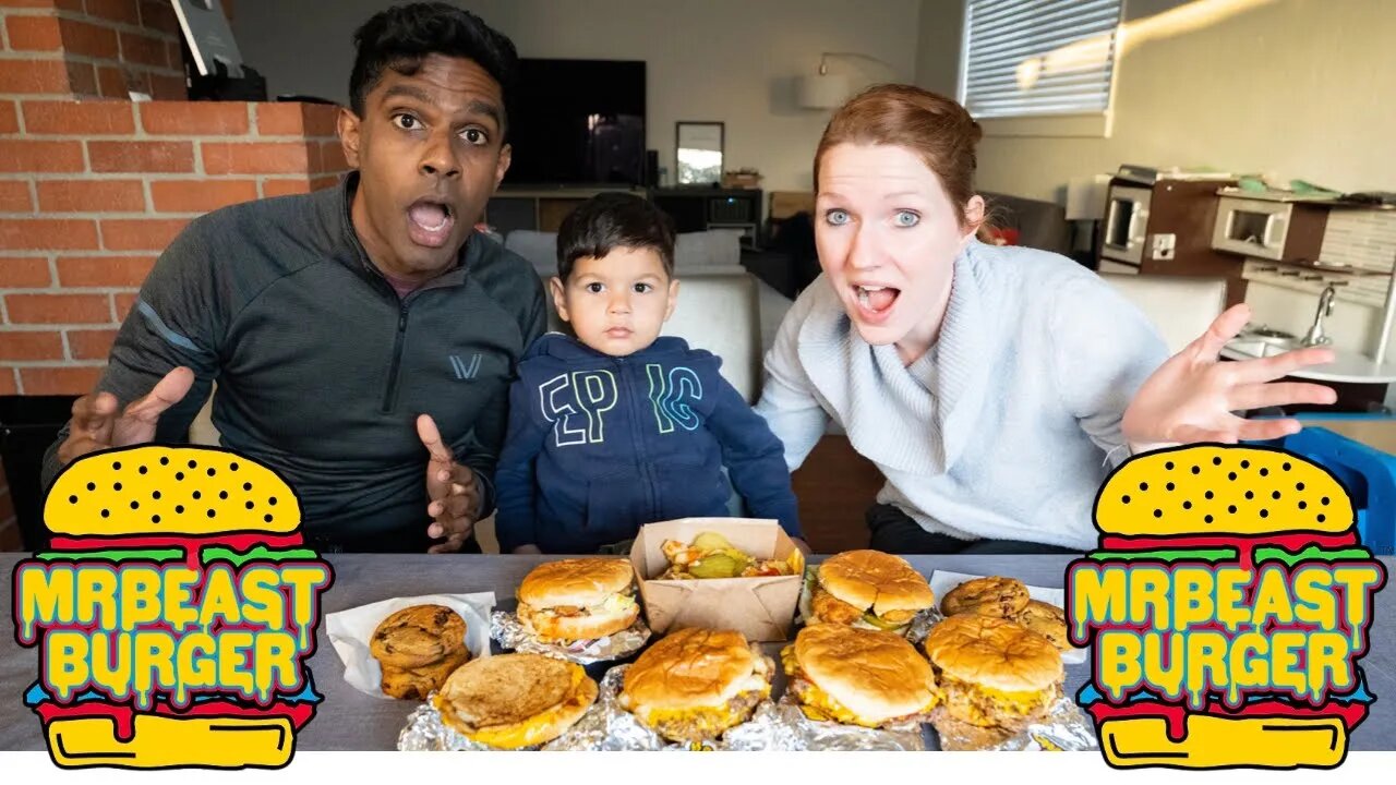 MrBeast Burger challenge | we ate everything on the menu!