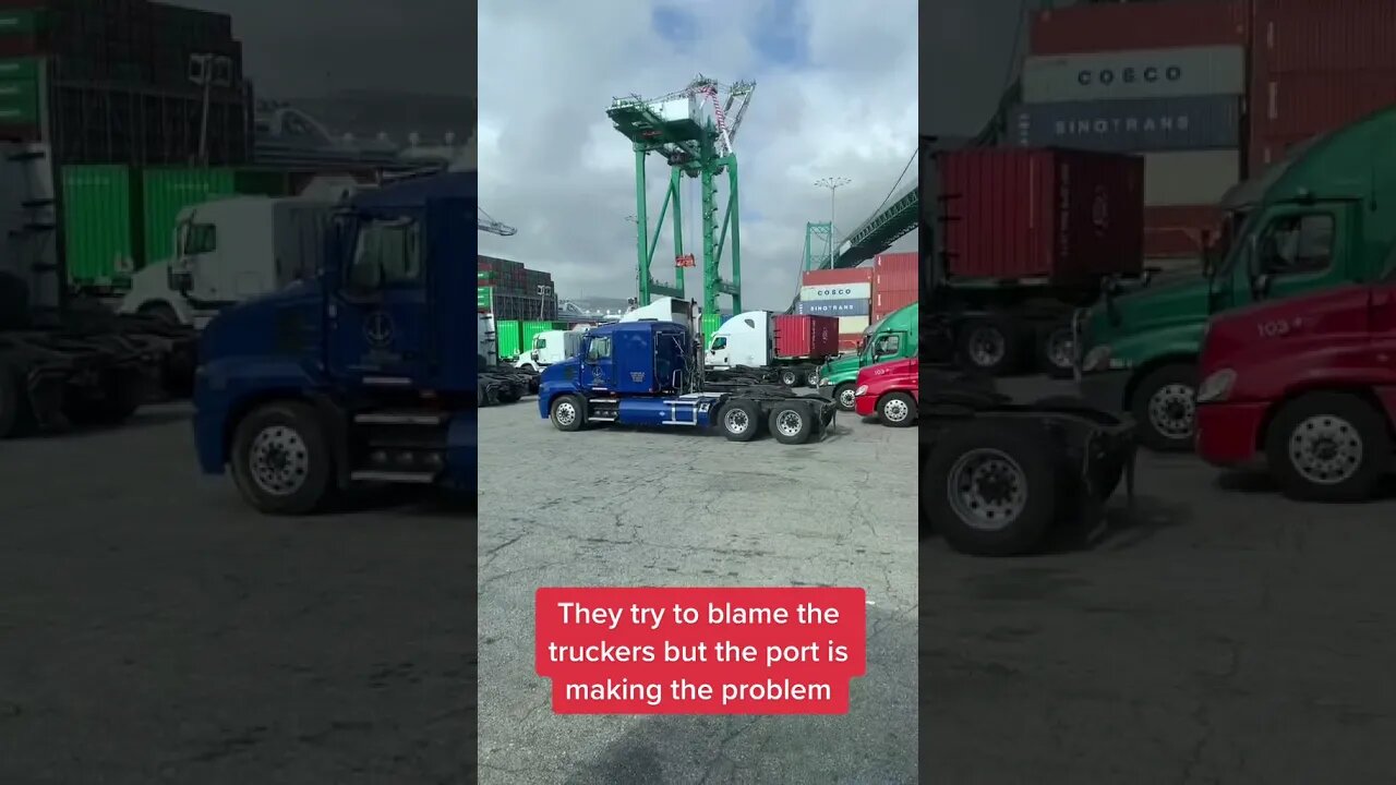 Supply Chain Crisis - Trucker Proves Many Trucks Available!