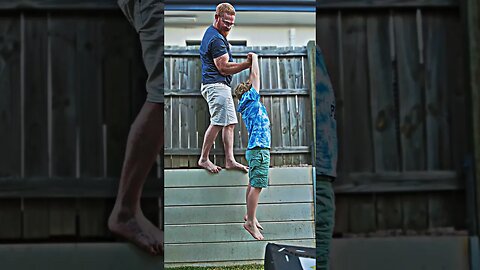 Armwrestling Curling my Son 💪Can you guess the weight?