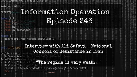 LIVE 10am EST: IO Episode 243 - Ali Safavi - National Council Of Resistance In Iran