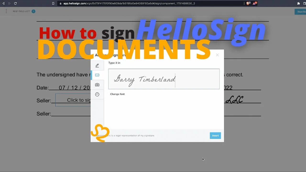 How to sign my documents on HelloSign quickly! | Real Estate Contracts | Get 2 Steppin #esignature