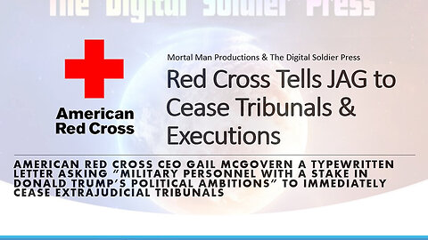 Red Cross Tells JAG To Cease Tribunals & Executions