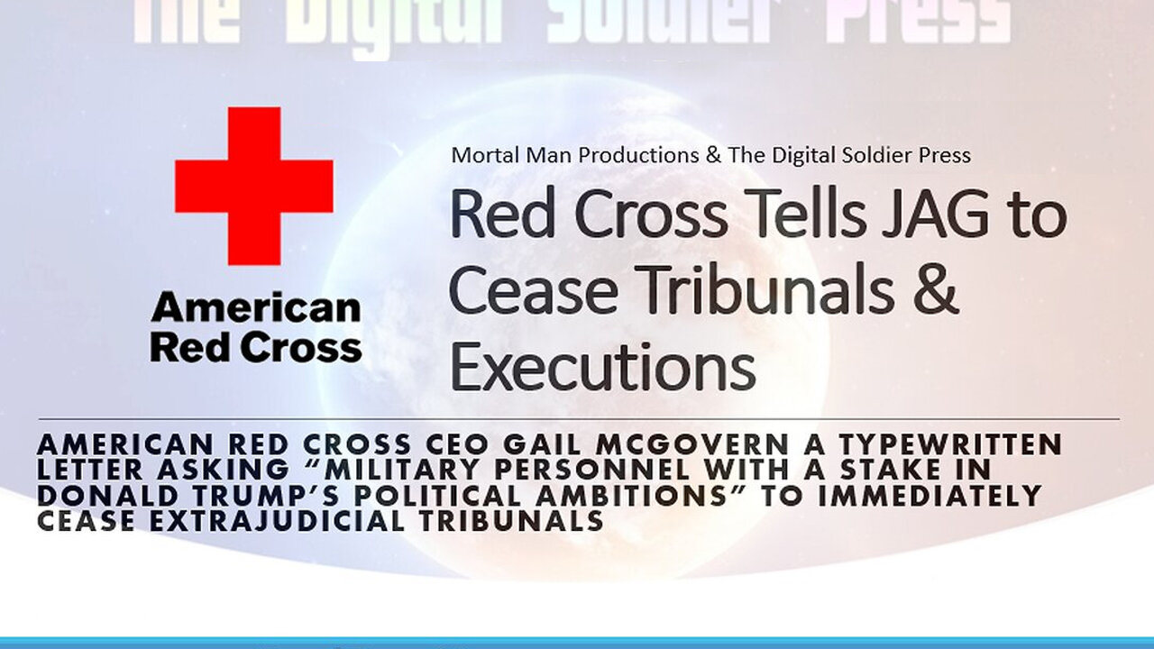 Red Cross Tells JAG To Cease Tribunals & Executions