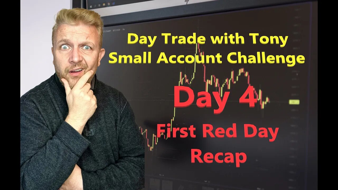 Day Trade With Tony - Small Account Challenge - Day 4 -$38 Loss