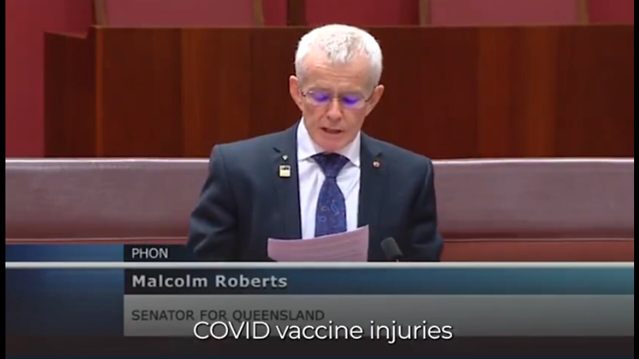Senator Malcolm Roberts on a "vaccine" injuries: "We're coming for you"
