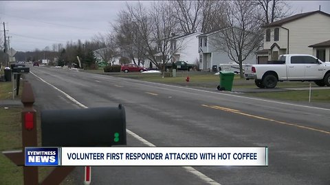 Volunteer first responder attacked with hot coffee