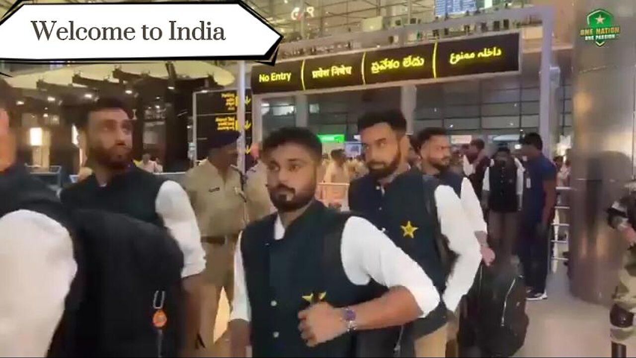 Pakistani Cricket Team Huge Welcome In India || Babar Azam