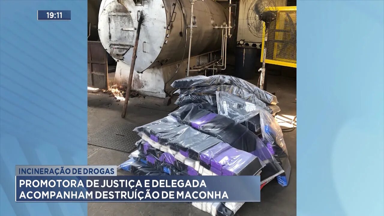 Incineração de Drogas: Promotora de Justiça e Delegada Acompanham Destruição de Maconha.