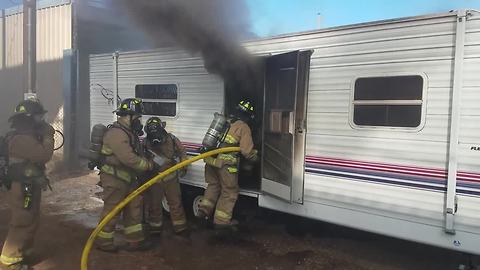 Empty southside trailer burns