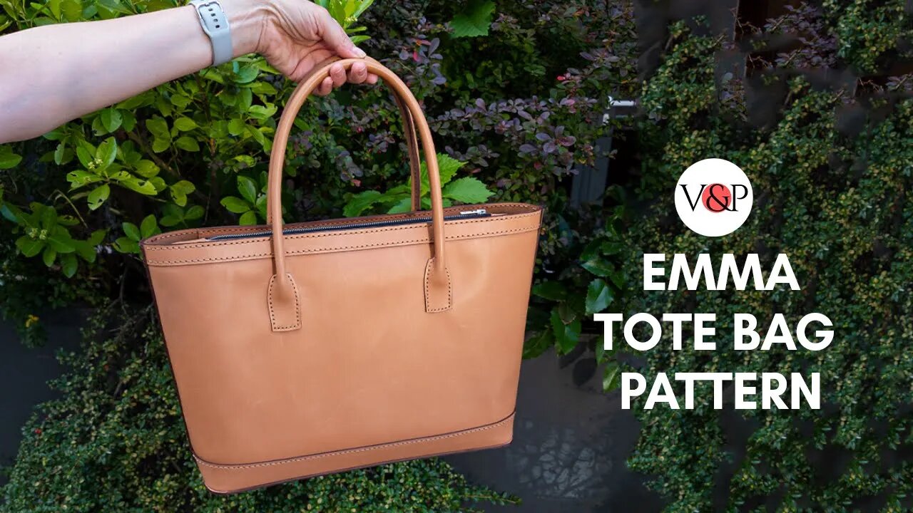 Emma Leather Tote Bag DIY (Pattern in Description)