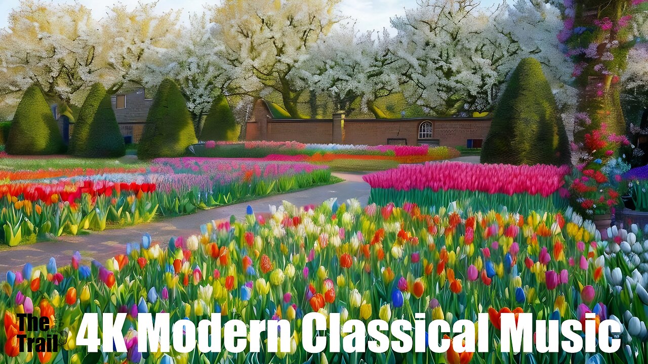 Modern Classical Music - Forgiveness | (AI) Audio Reactive Realistic | Walking in Tulips