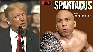 President Trump mocks Libtardacus Cory Booker