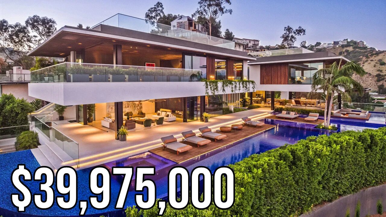 Inside a $39,975,000 Hollywood Hills Estate | Mansion Tour