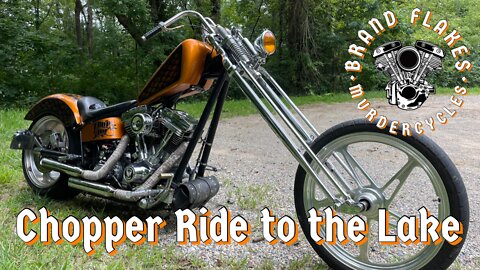 Harley Davidson Chopper Ride to Lake Hudson