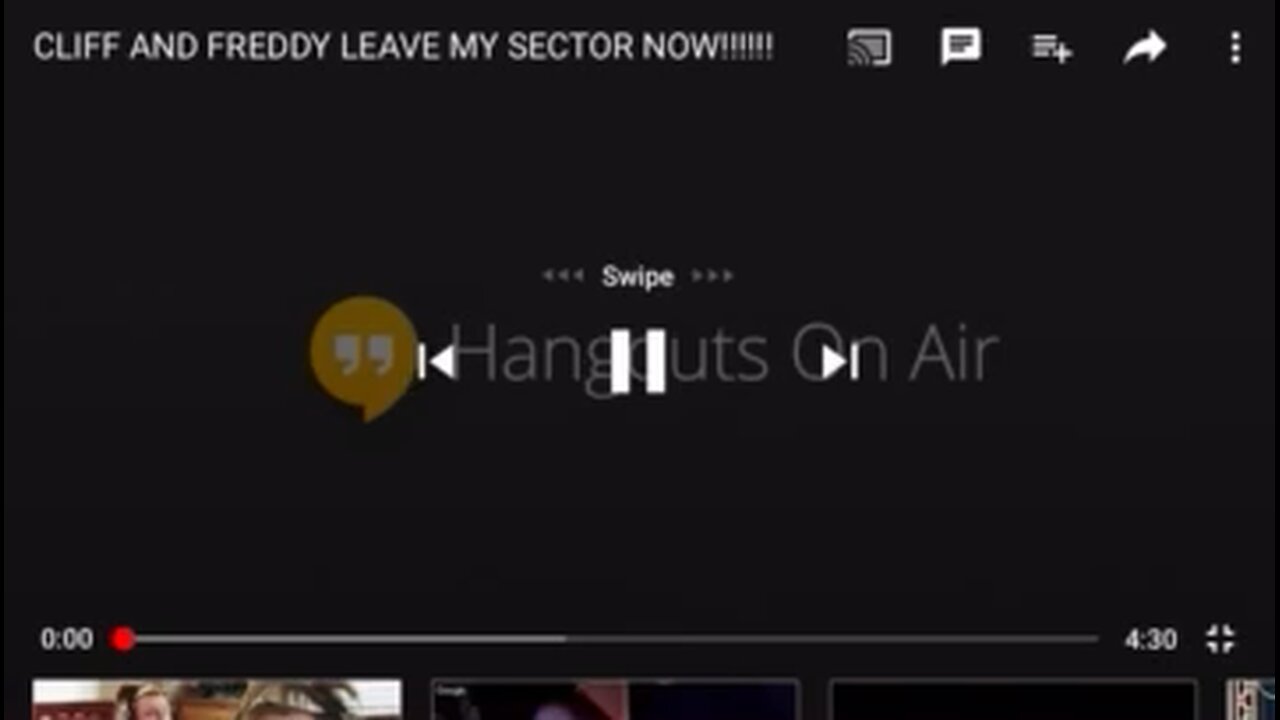 The bum tells Cliff and Freddy to leave