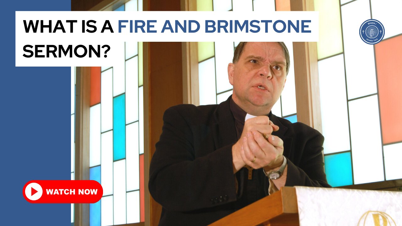 What is a fire and brimstone sermon?