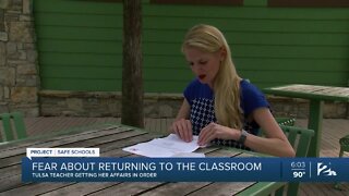 Fear about returning back to the classroom