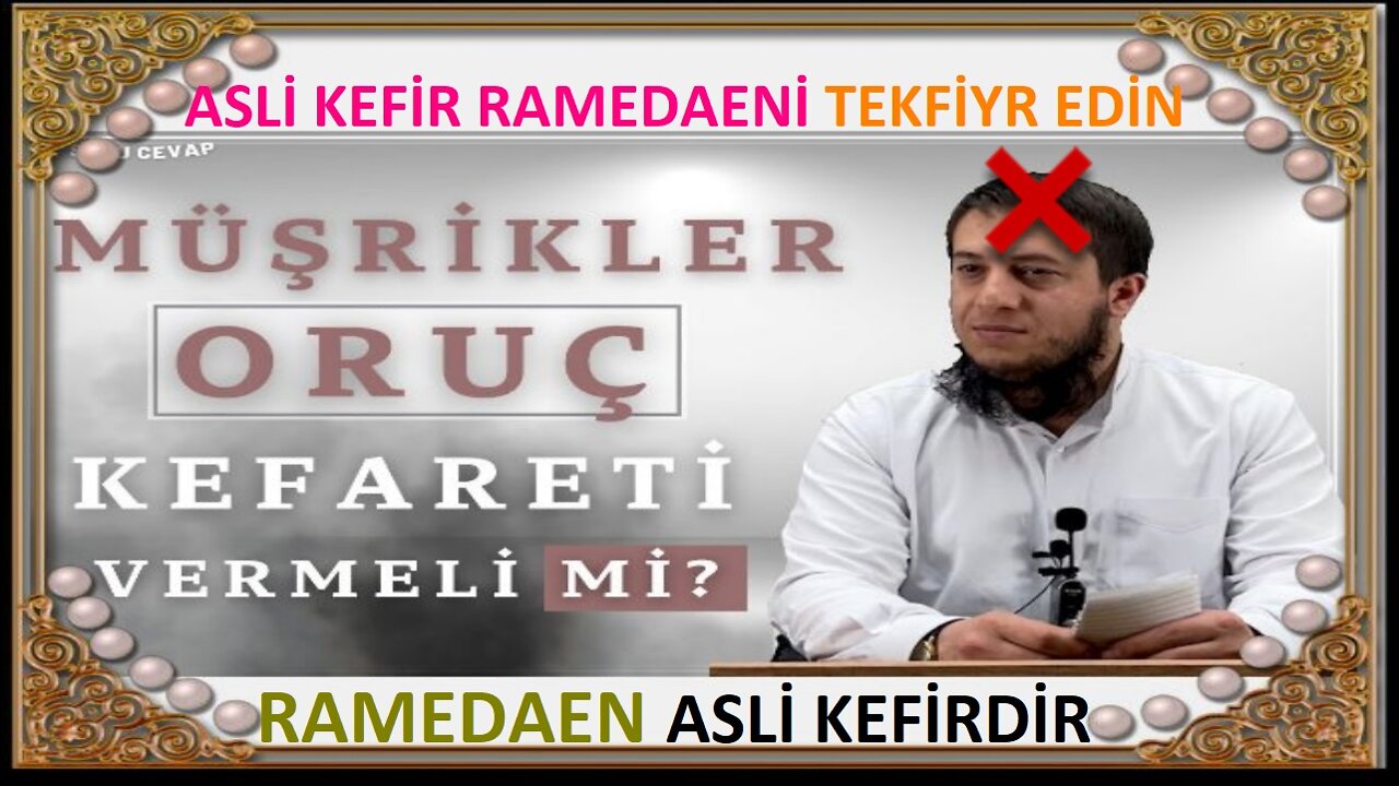 elleh müşrıklerın tüm ıbe-edetleri boşadır diyo kefir ramedaen ise diynsizlere şirin görünme peşinde