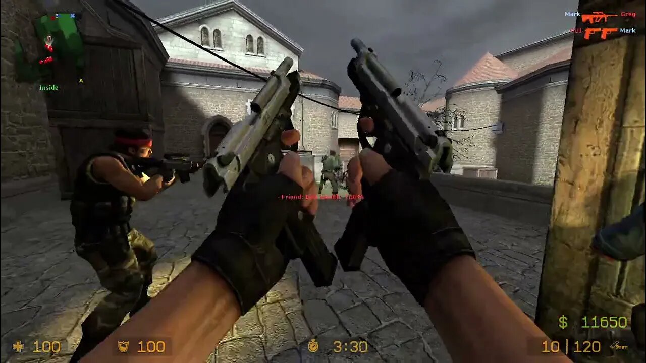 Counter Strike Source Cobblestone Bots #26 Using Found Weapon