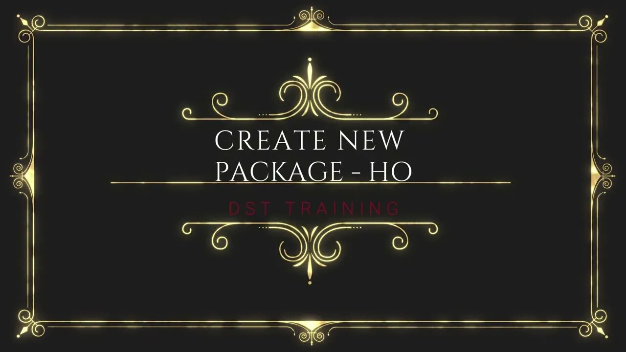 Create New Blank Package