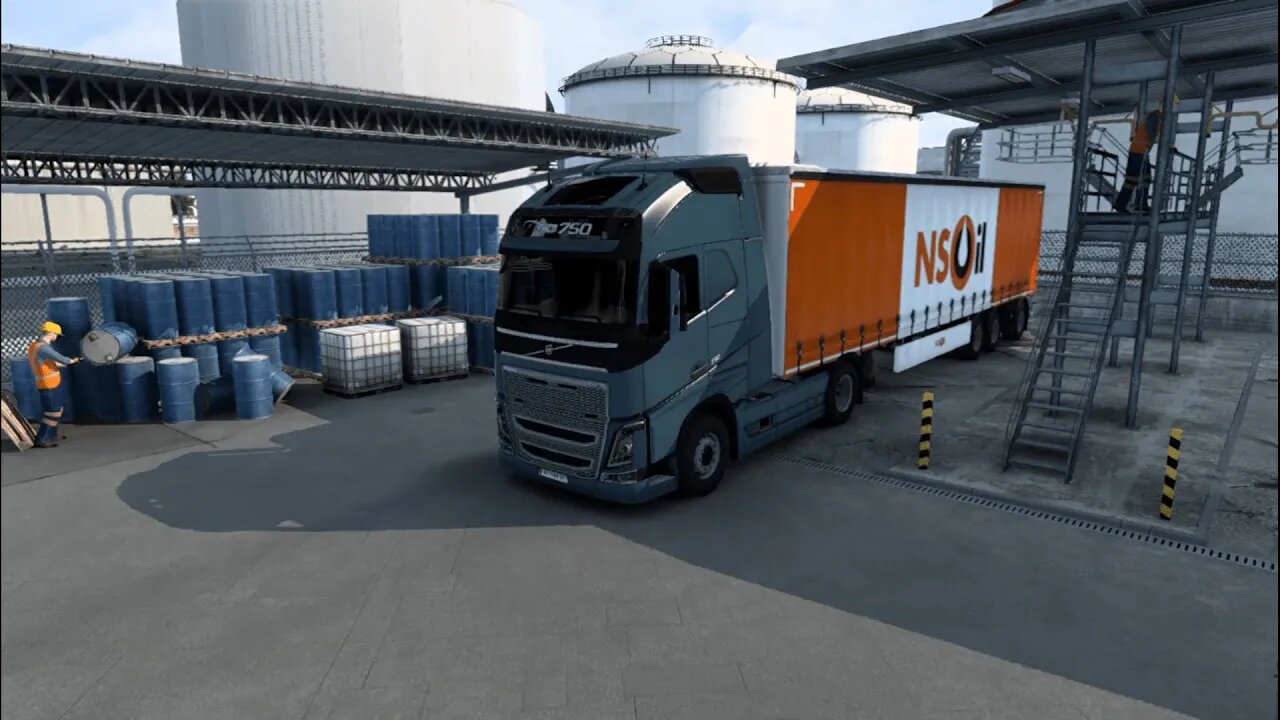 Moving Water Bottles On My Volvo Truck In Euro Truck Simulator | Gaming Truck Videos